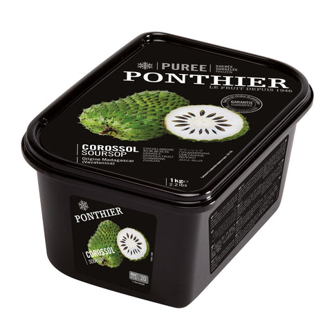 Soursop Puree, Ponthier, Frozen, 1kg