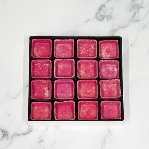 Square Fuchsia Canape Shells, (40mm) x 32