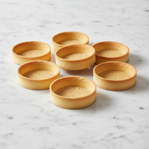 Sweet Round Tart Shells, Medium, (53mm) x 24 Fine Foods specialist