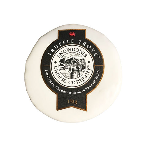 Snowdonia Black Truffle Cheddar Truckle, 150g Longman Cheese Sales Limited SPCH-TRUF-01-snowdonia
