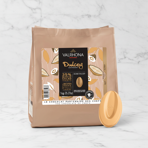 Valrhona Dulcey Blond Melting Chocolate (35%), 1kg fine food specialist