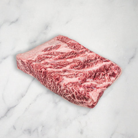 Wagyu Short Rib, Bone Out, Jacobs Ladder, BMS 6-7, Frozen, +/-500g Kingsbury Wagyu Ltd WAG-SRIB-0808-148