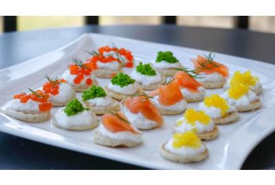 Four Quick Cocktail Blini Canapé Ideas