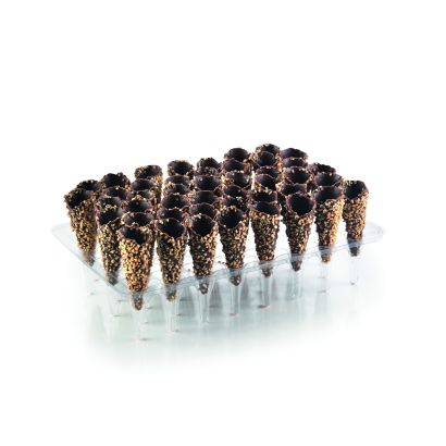 Chocolate & Nut Mini Canape Cones, x 45