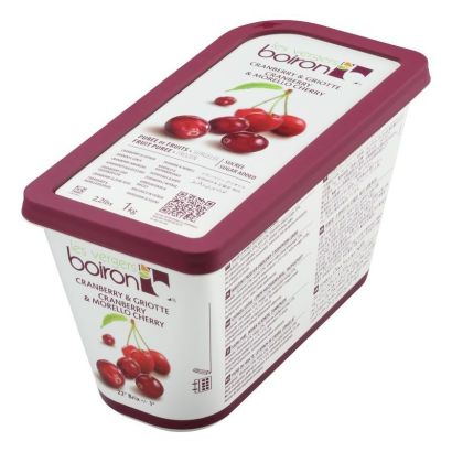 Cranberry & Cherry Puree, Frozen, Boiron, 1kg