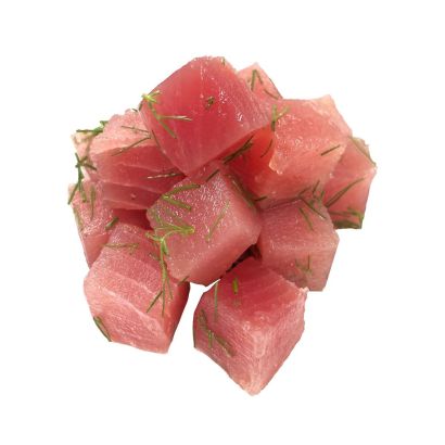Tuna Poke Cubes, Sashimi-Grade, Frozen, 500g