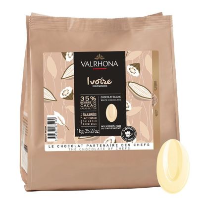 Valrhona Blanc Ivoire Melting Chocolate, 35%, 1kg