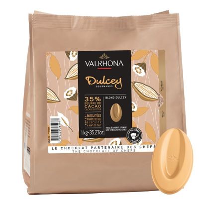 Valrhona Dulcey Blond Melting Chocolate (35%), 1kg