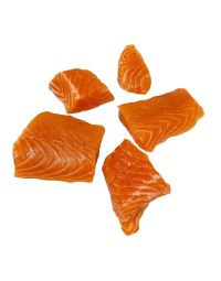 Salmon Loin & Belly Off-Cut Pieces, Frozen, +/-500g