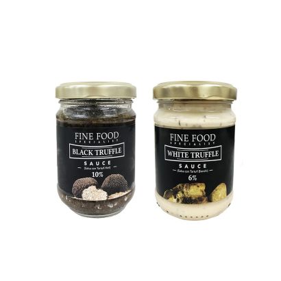 White & Black Truffle Sauces, 2 x 180g