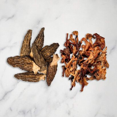 Dried Morels and Girolle Mix