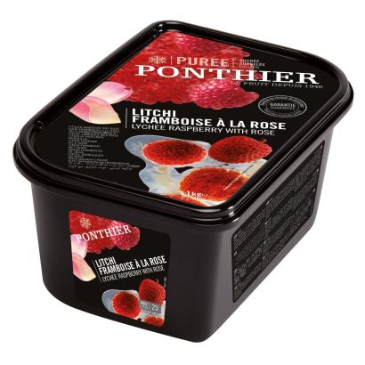 Lychee, Raspberry & Rose Cocktail Mix, Ponthier, Frozen, 1kg