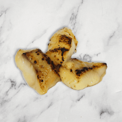Miso Marinated Black Cod Canape Stips, Nobu Style