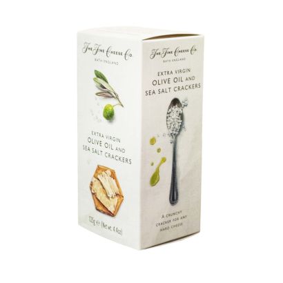 Olive Oil & Sea Salt Crackers, 125g