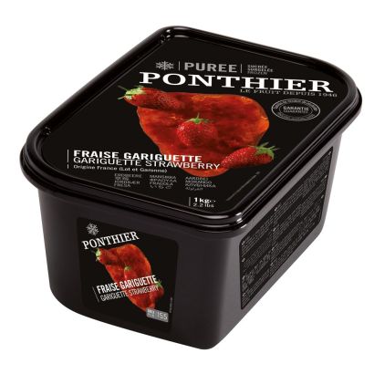 Gariguette Strawberry Puree, Ponthier, Frozen, 1kg 