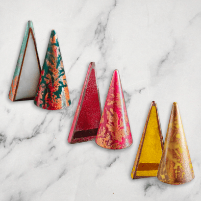Venetian Handcrafted Fruit-Filled Chocolate Canape Cones