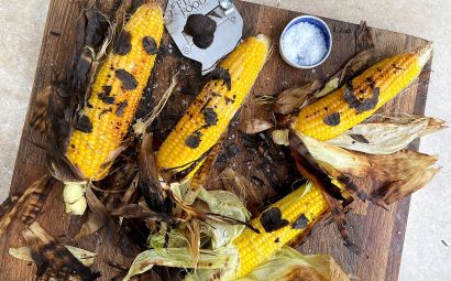 Grilled Corn with Butter and Perigord Truffle