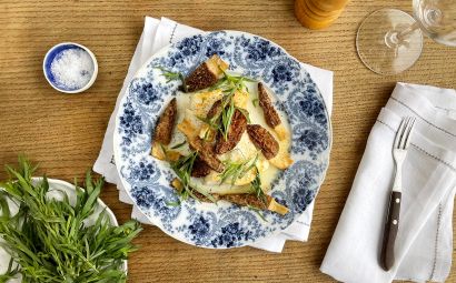 Cod with Morels and Tarragon 