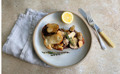 French Toast with Buttery Porcini 