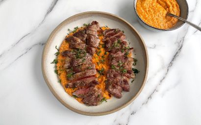 Iberico Pluma with Romesco 