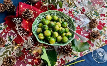 Brussels Sprouts with Black Garlic Butter 