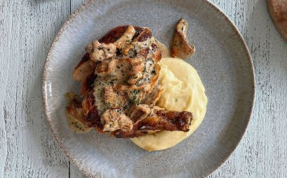 Corn-Fed Chicken With Girolles