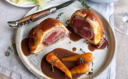 Pigeon Pie with Dried Porcini and Pigeon Gravy