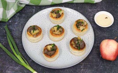 Duck and Apple Vol Au Vents