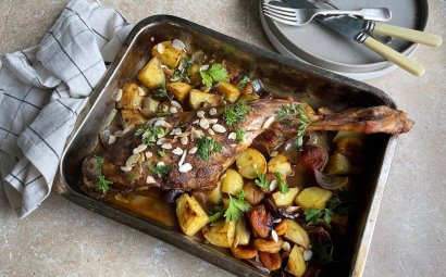 Ras el Hanout Roasted Pyrenees Lamb Leg