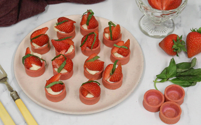 Strawberry & Basil Tartlets