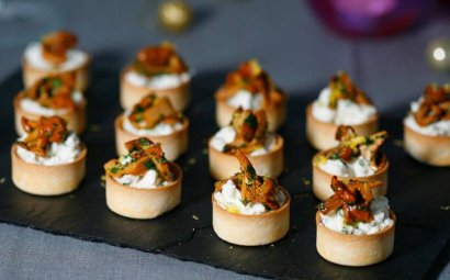 Wild Mushroom & Goat’s Curd Canapé Cups